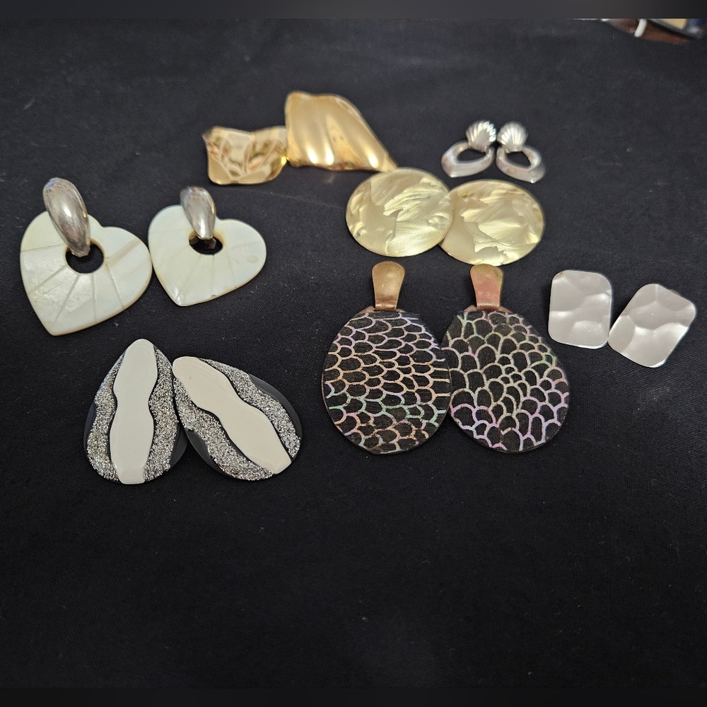 Vintage pierced earrings